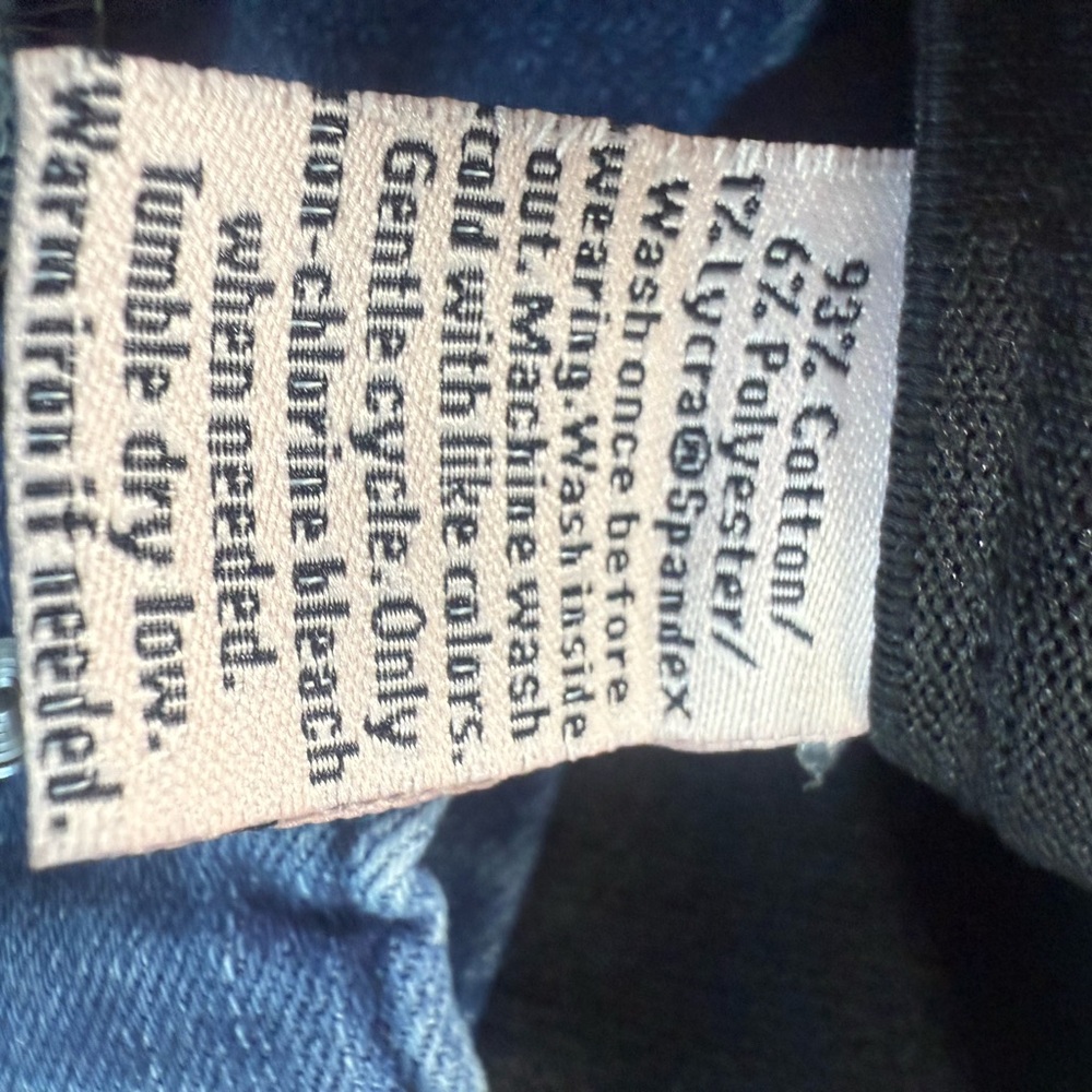 Juicy Couture Dark Blue Distressed Skinny Jeans Size 14 - Picture 4 of 6